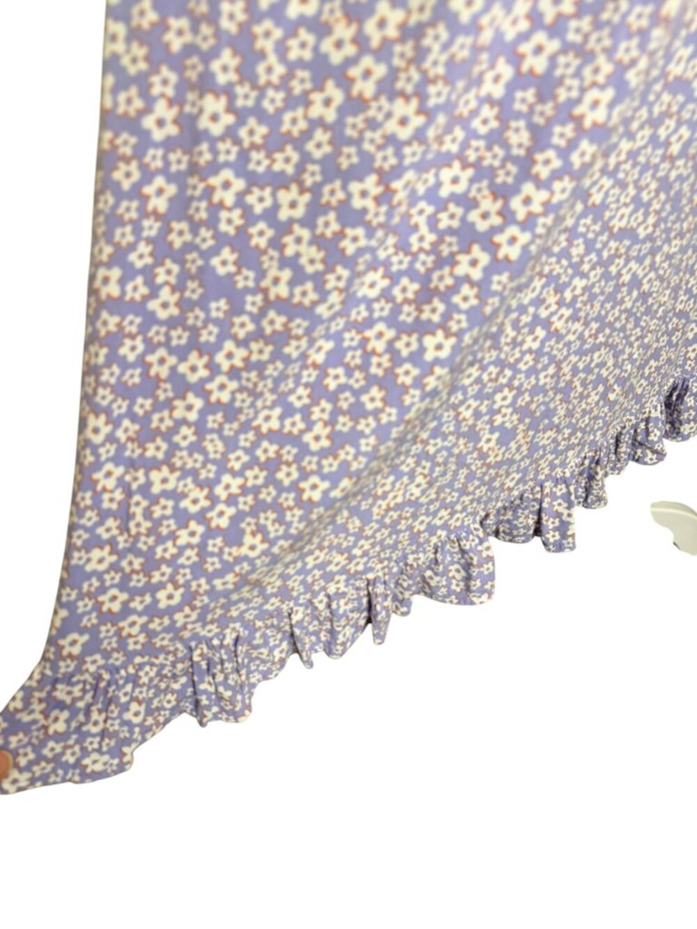 Auguste The Label Dean Gia Midi Dress Smocked Tie Shoulder Blue Floral 6 - Picture 7 of 8